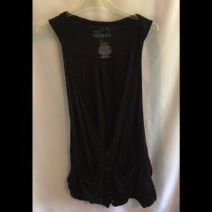 Miley Cyrus/Max Azria Slouchy Black Vest Size Large